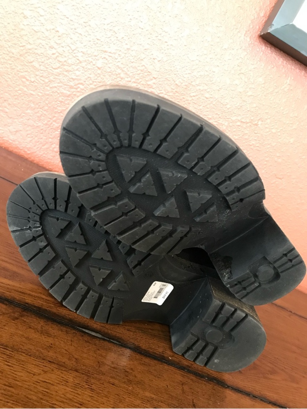 Lane Bryant Women’s 9W Black Lug-Sole Chunky Penny Strap Loafers Shoes in EUC - Picture 14 of 15